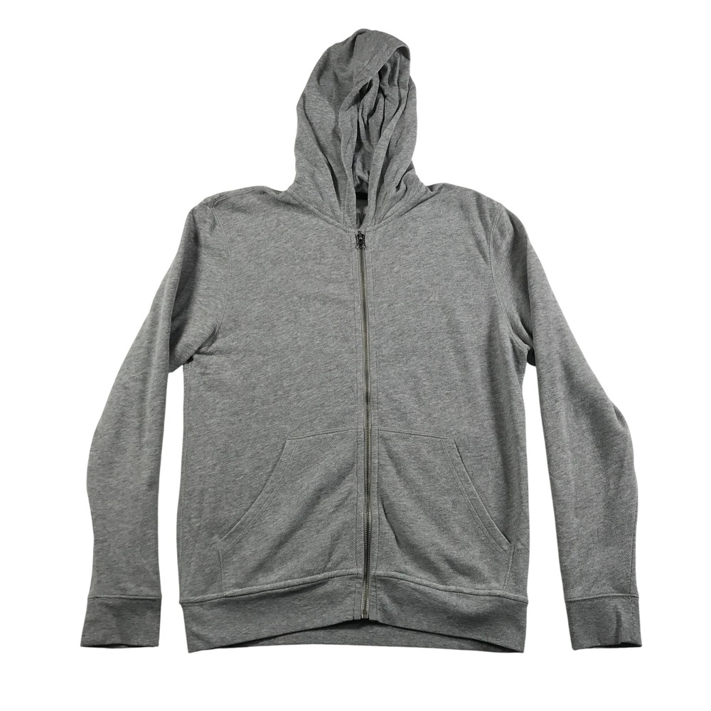ATM Anthony Thomas Melillo Mens Heather Gray French Terry Full Zip Hoodie Size M